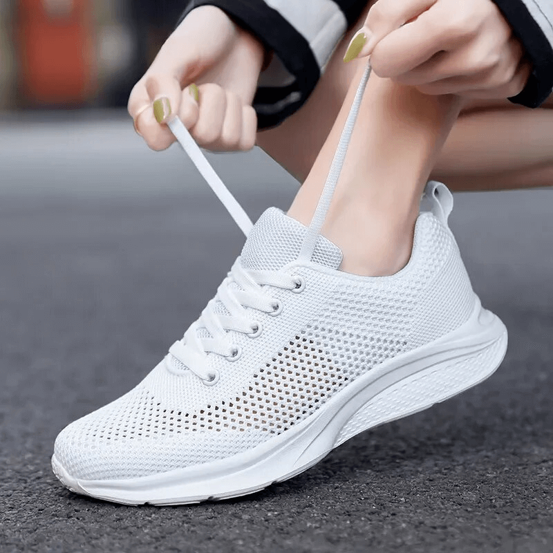 Women's Lace-up Mesh Breathable Walking Tennis Shoes - SF1710