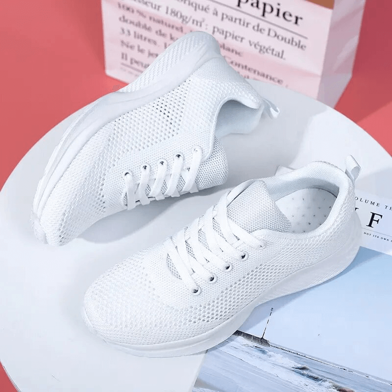 Women's Lace-up Mesh Breathable Walking Tennis Shoes - SF1710