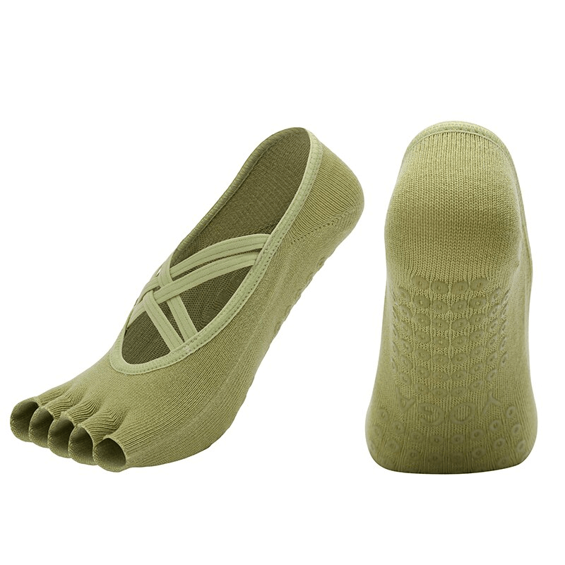 Women's Non-Slip Breathable Five-Toe Yoga Bandage Socks - SF1434