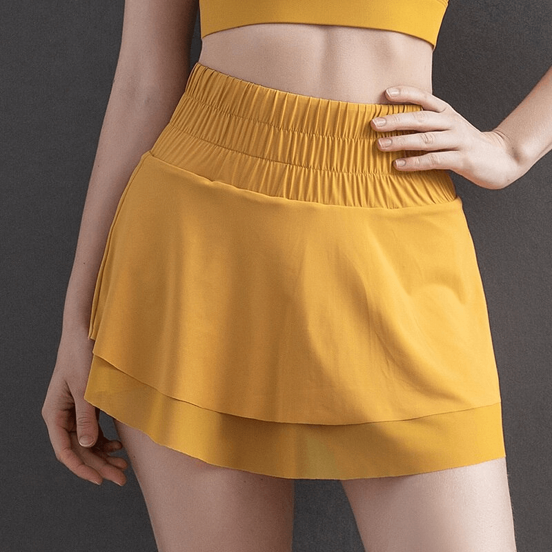 Women's Tennis High Waist Skirt with Hidden Pockets - SF1300