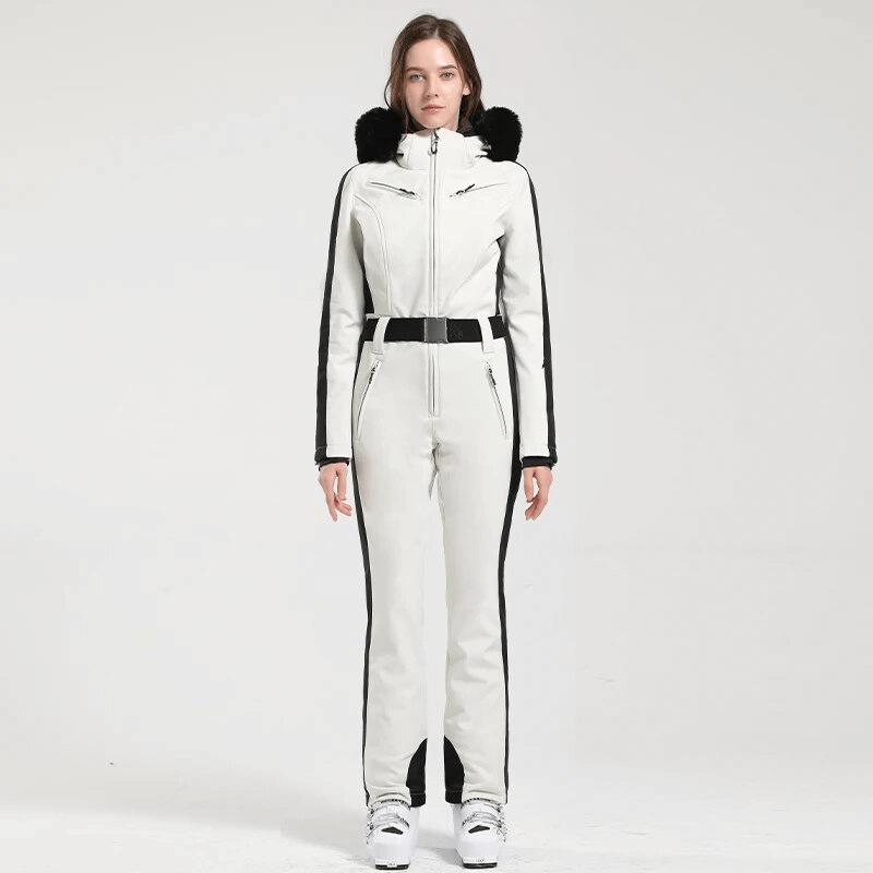 Women's Warm One-Piece Ski Suit with Hood - SF1776