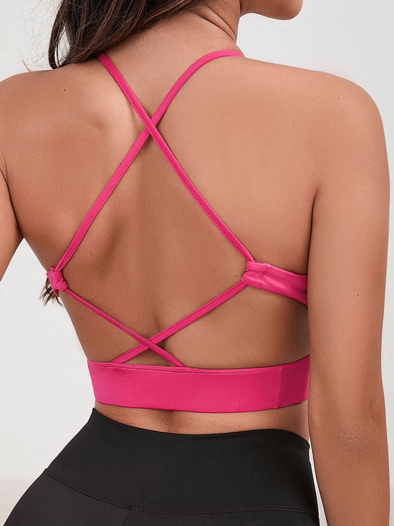 Backless Sports Bra with Non-Adjusted Straps for Women - SF1002