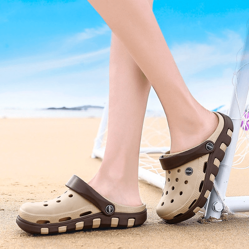 Beach Lightweight Quick-Drying Sandals / Flexible Rubber Slippers - SF0286