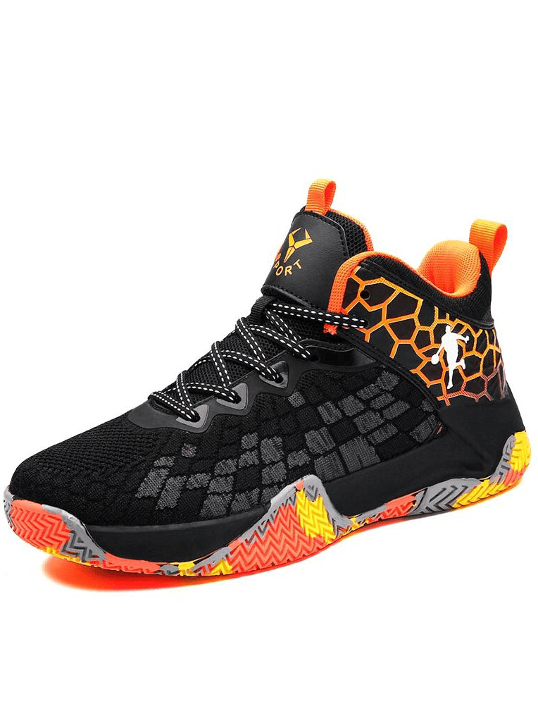 Breathable Basketball Sneakers High-Top / Athletic Cushioning Shoes - SF0712