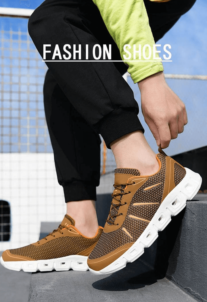 Breathable Mesh Sneakers with Hollow Sole / Lightweight Sports Shoes - SF0676
