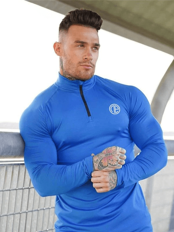 Breathable Quick-Dry T-Shirt with Long Sleeve Collar - SF0467