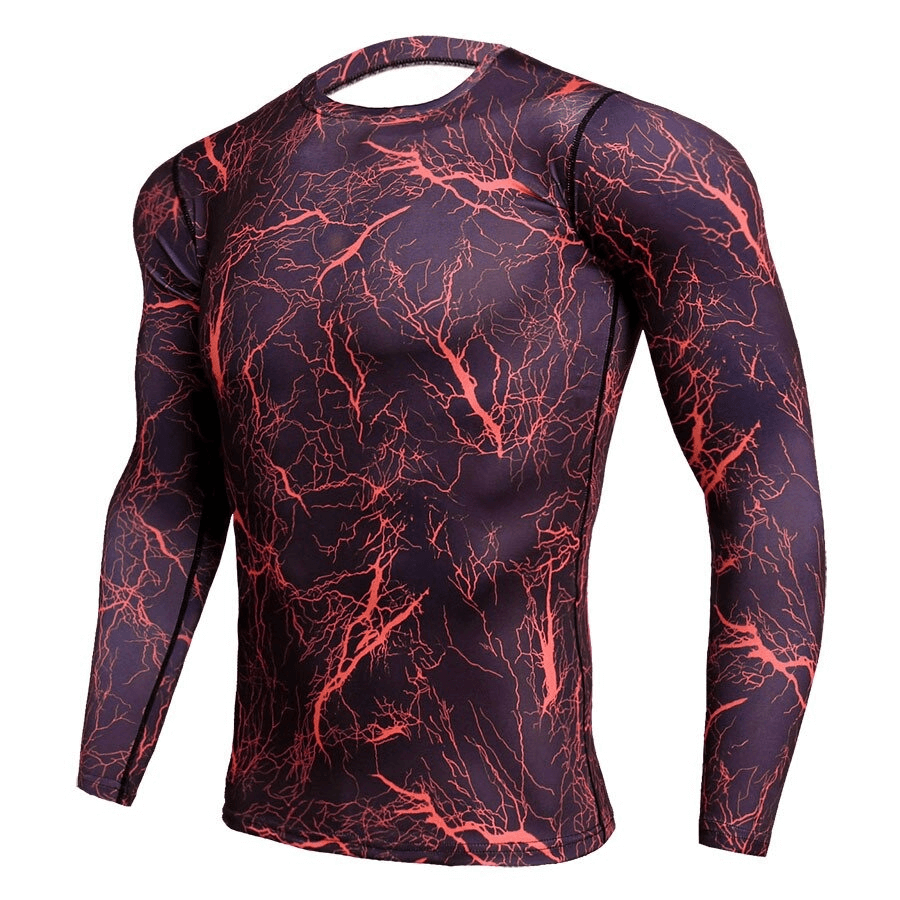 Camouflage Elastic Sports Long Sleeves T-Shirt / Men's Clothing - SF0673
