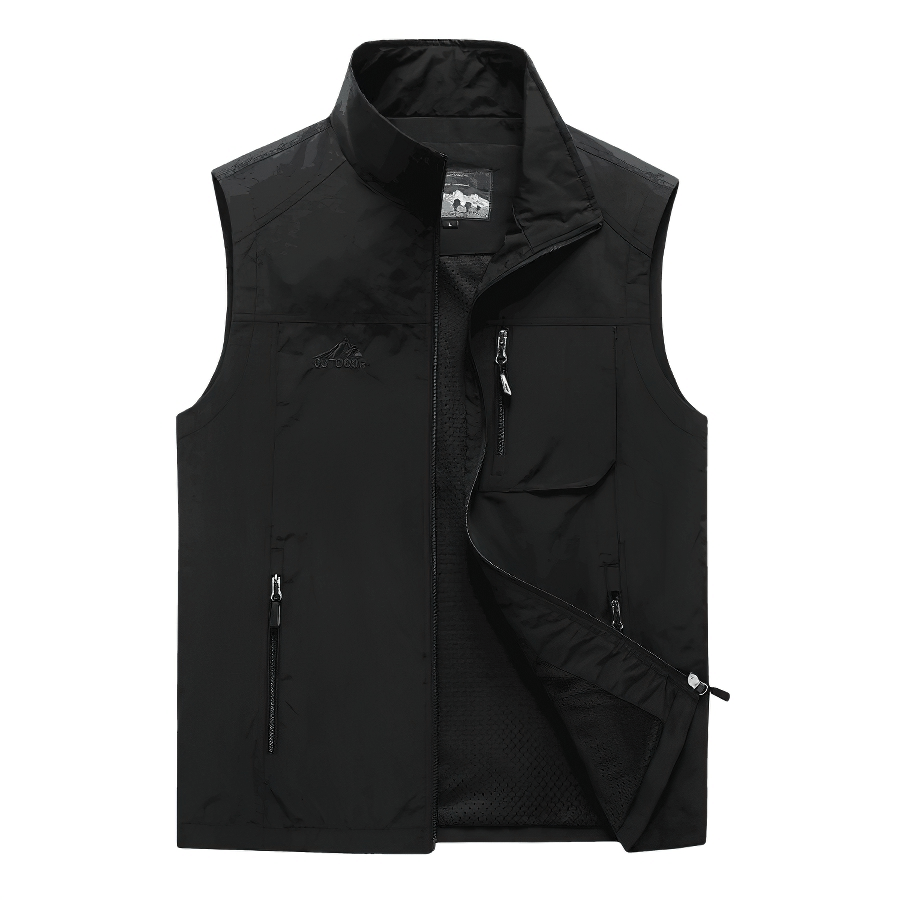 Casual Stand Collar Zipper Travels Vest / Men's Sleeveless Clothes - SF0297