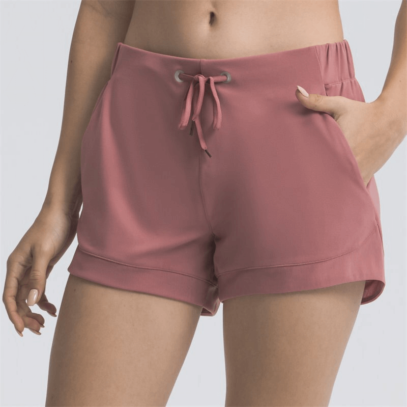 Casual Women's Lightweight Drawstring Shorts with Pockets - SF1139