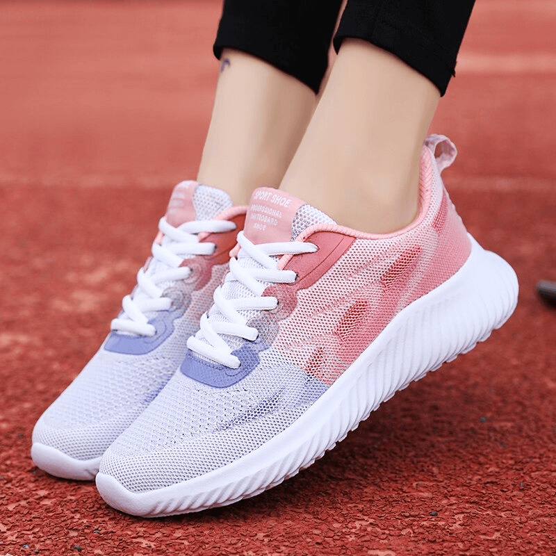 Doble Color Breathable Running Shoes / Women's Fitness Footwear - SF0254