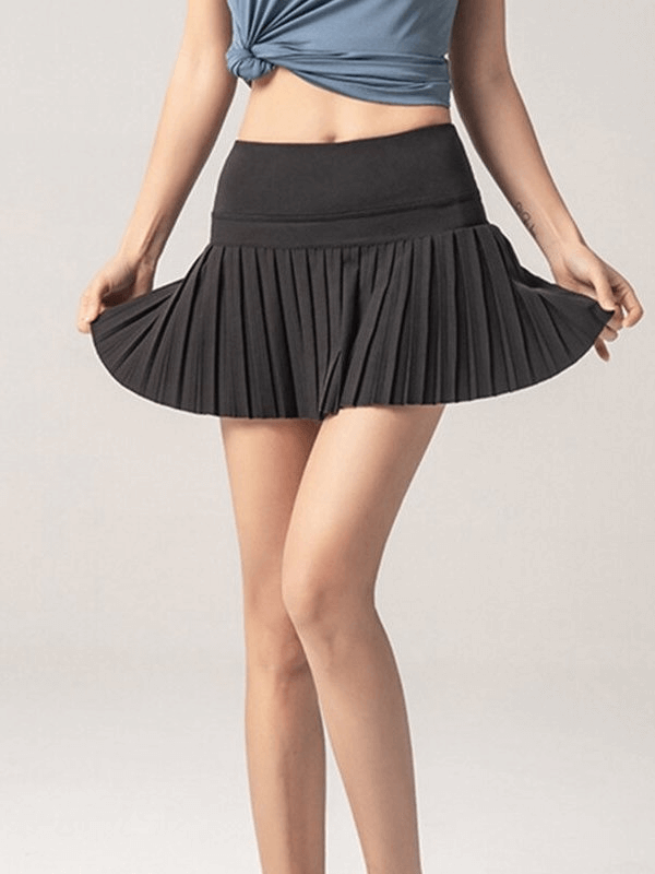 Elastic Pleated Skirt-Shorts / Women's Sportswear - SF0208