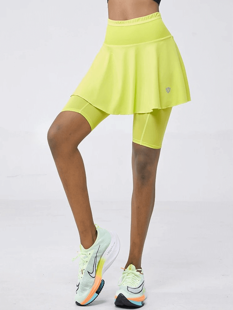 Elastic Quick Dry Women's Skirt-Shorts with High Waist - SF0242