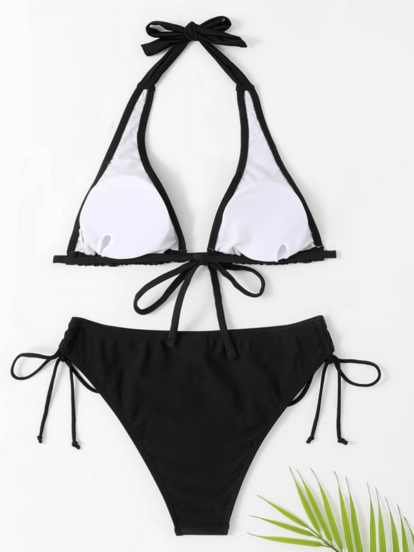 Elastic Split Solid Color Women's Swimwear / Beach Wear - SF0930