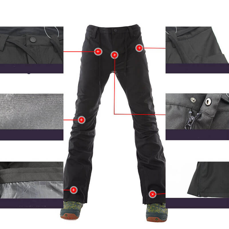 Fashion Men's Snow Pants with Pockets / Skiing Trousers - SF1048