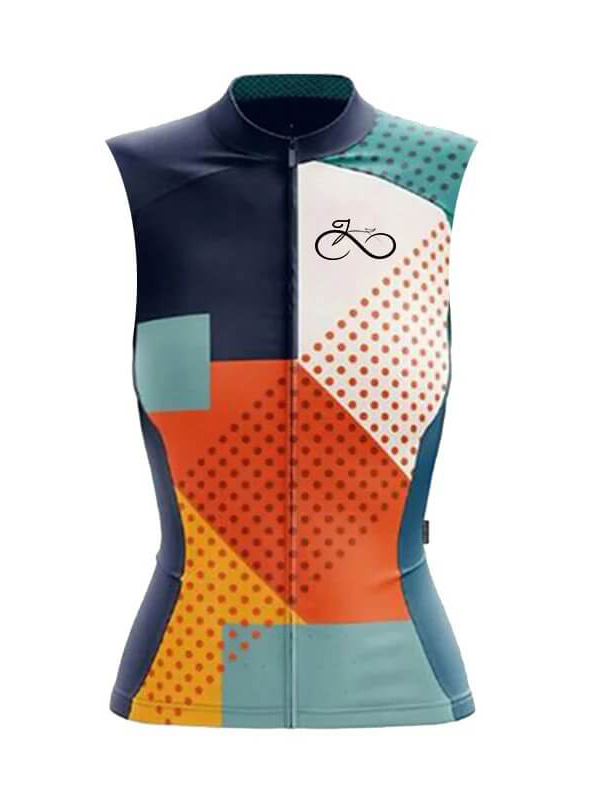 Fashion Women's Breathable Cycling Vest with Pockets Back - SF0414