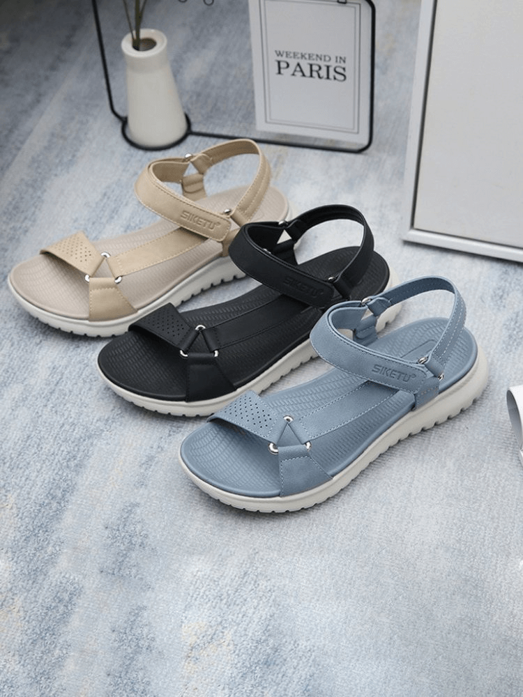 Fashionable Women's Sports Platform Sandals with Adjustable Buckle - SF0983