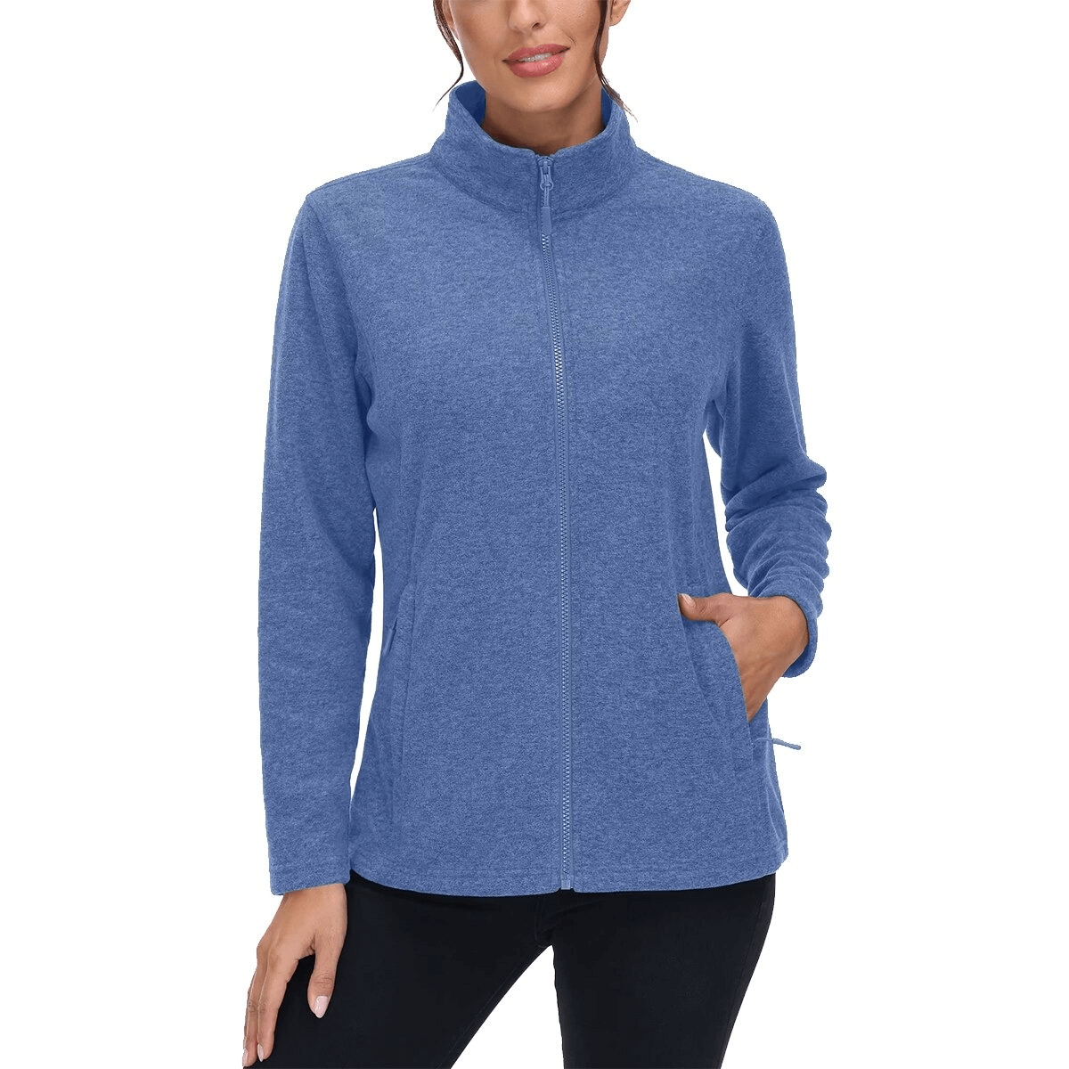 Fleece Women's Sweatshirt with Zipper for Running - SF0127