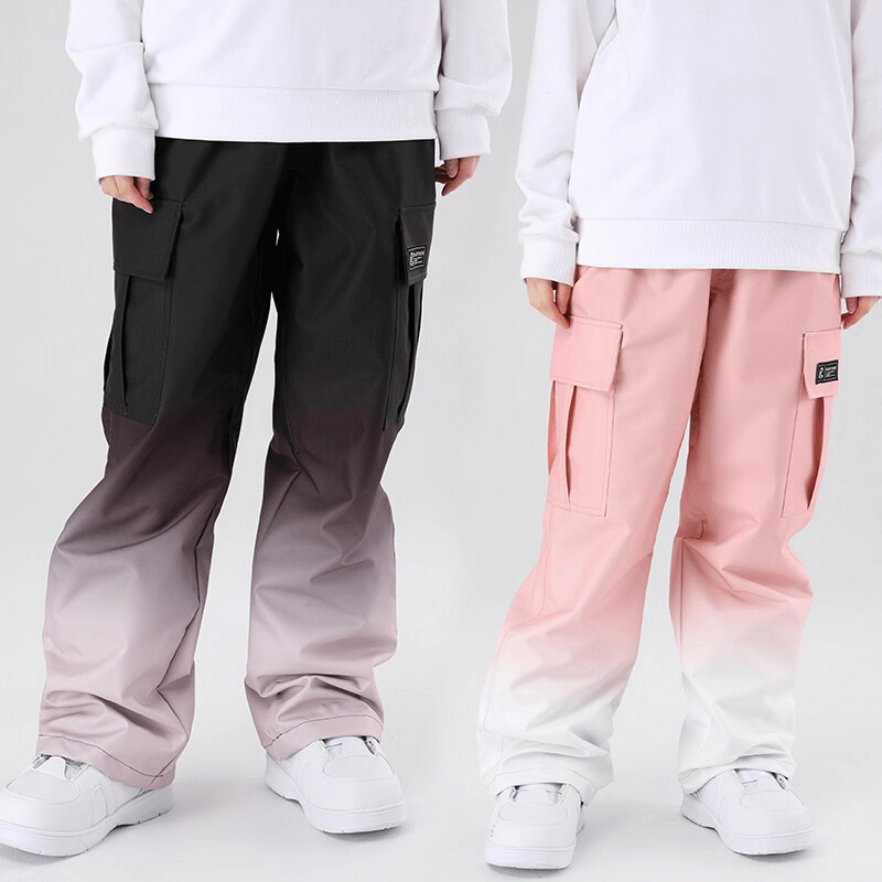 Gradient Loose Snowboard Pants with Large Sides Pockets - SF0933