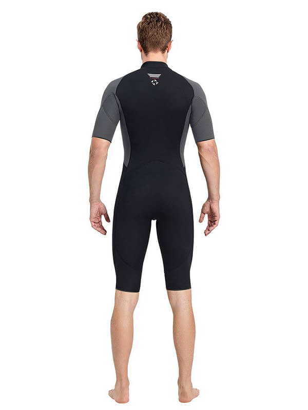 Male One Piece Short Sleeves Wetsuit / Men's Water Sportswear - SF0833