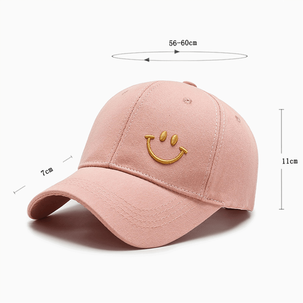 Men's and Women's Sunscreen Baseball Cap with Smile Print - SF0819