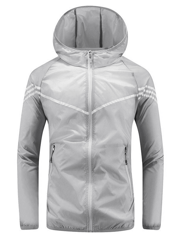 Men's Casual Quick Drying Thin Windbreaker with Hood - SF0623