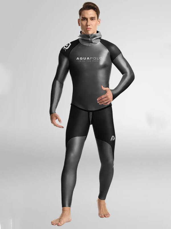 Men's Neoprene Keep Warm Hooded Wetsuit for Spearfishing - SF0658