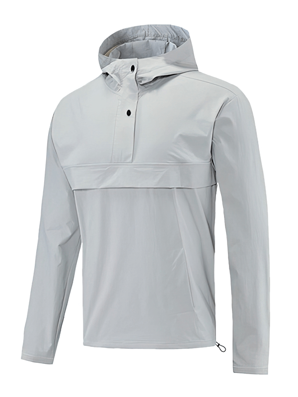 Men's Windproof Waterproof Sports Sweatshirt with Hood for Training - SF0891