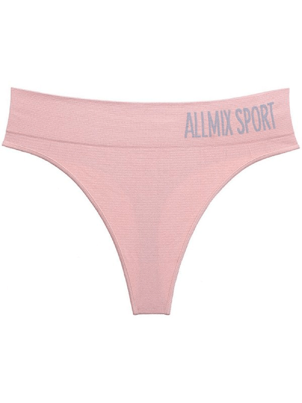 Mid Waist Seamless Sports Thong Panties / Women's Underwear - SF0995