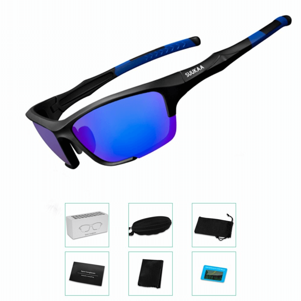 Polarized Lightweight Sports Cycling Glasses with Adjustable Nose Pads - SF0714