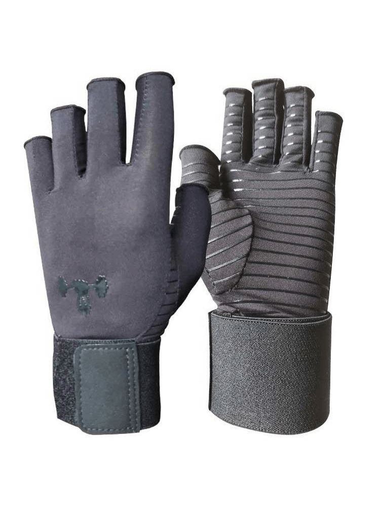 Portable Non-Slip Textured Open Finger Gloves for Training - SF0401