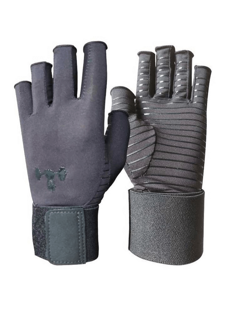 Portable Non-Slip Textured Open Finger Gloves for Training - SF0401