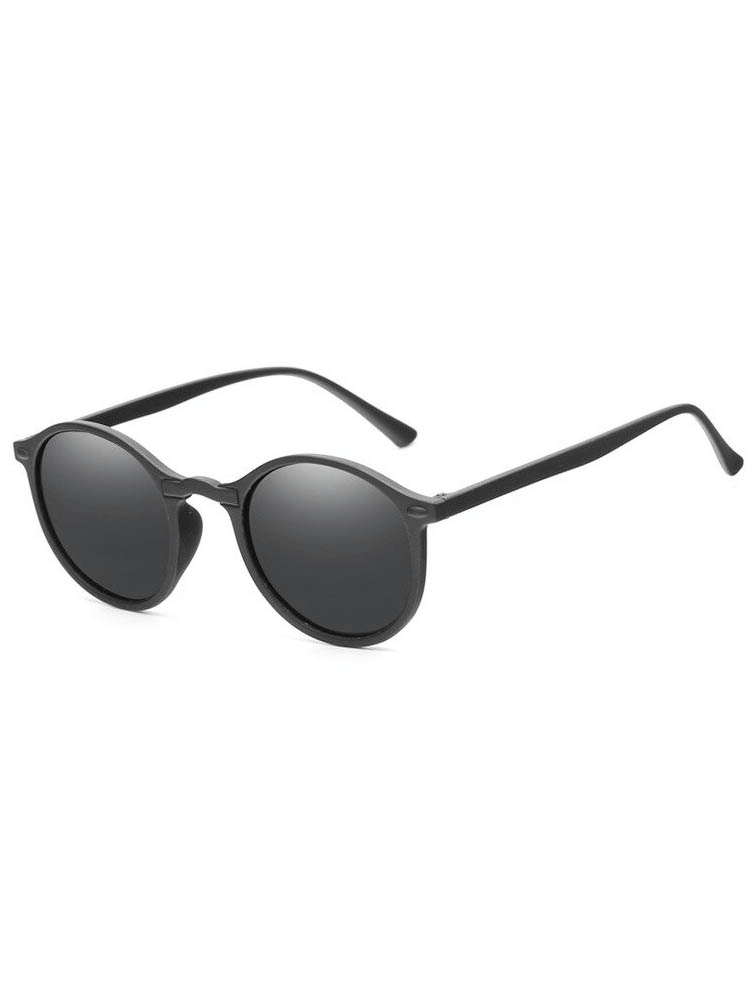 Round Rivet Frame Polarized Sun Glasses / Driving Sunglasses - SF0544