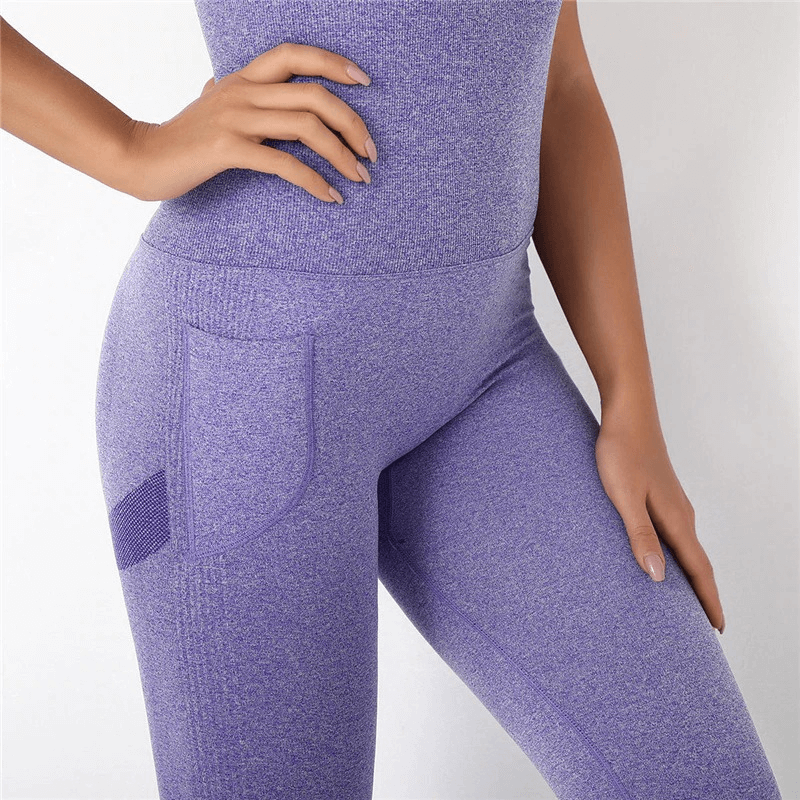 Seamless Bodysuit High Waist with Hips Push Up / Women's Gym Clothing - SF0021