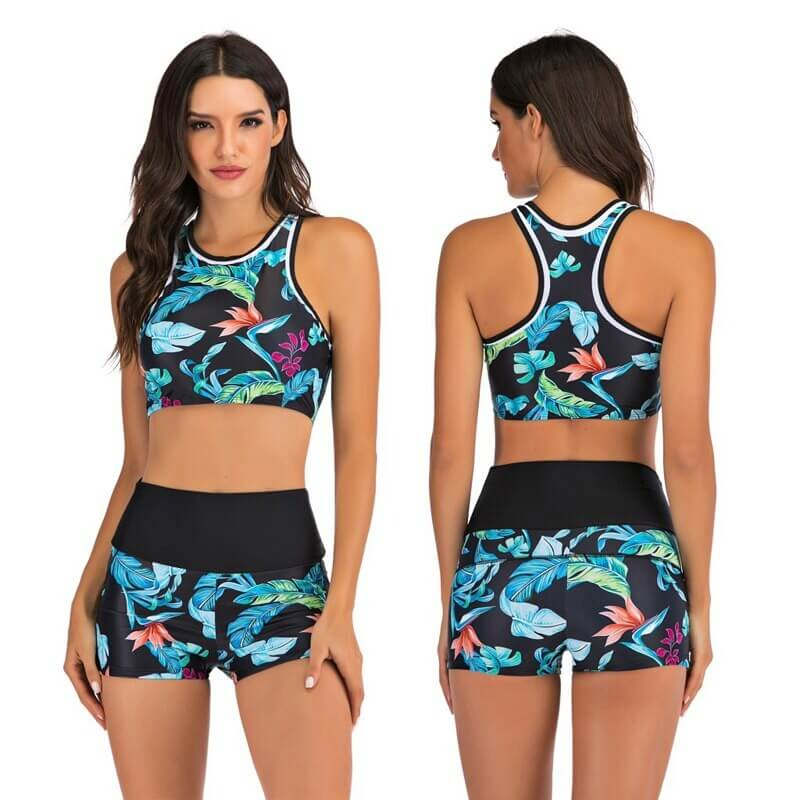 Sexy Sports Ladies Two Piece Swimsuit / Women's Beachwear - SF0674