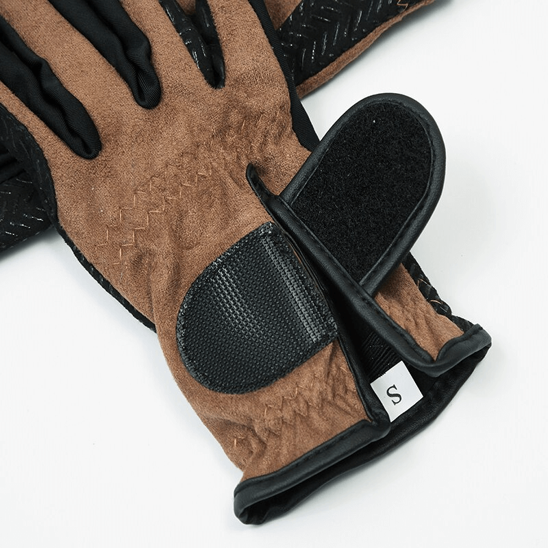Silicone  Non-slip Equestrian Gloves with Velcro / Riding Gloves - SF0886