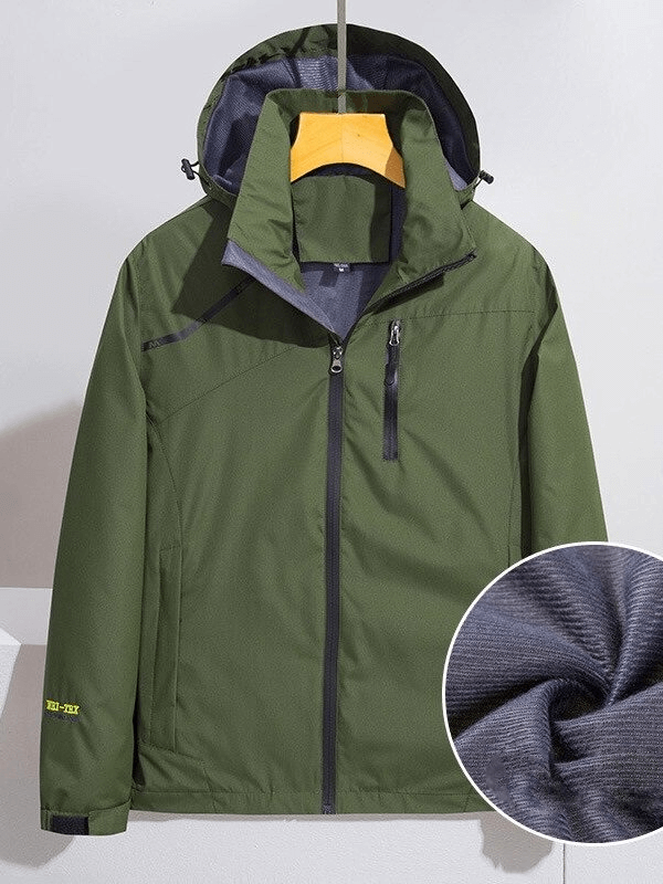Slim Sports Windproof Jackets For Men With Hood and Pockets - SF0319