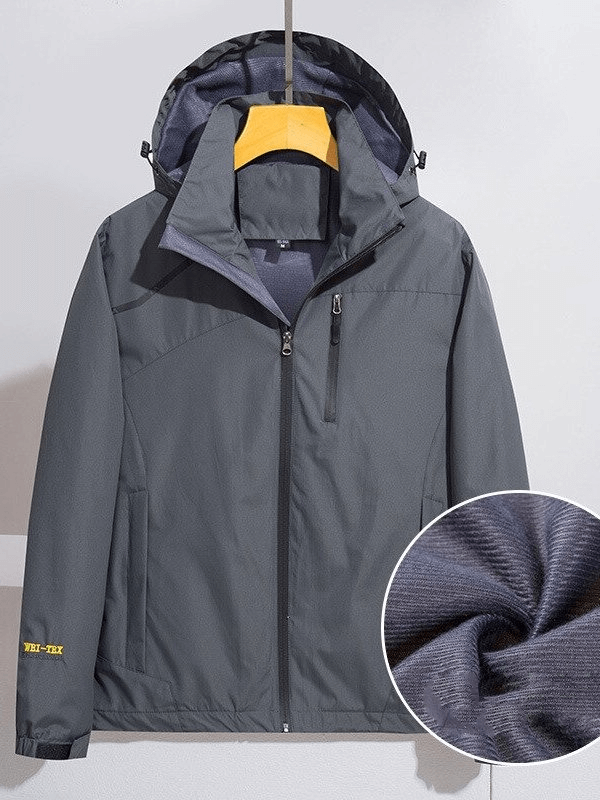 Slim Sports Windproof Jackets For Men With Hood and Pockets - SF0319
