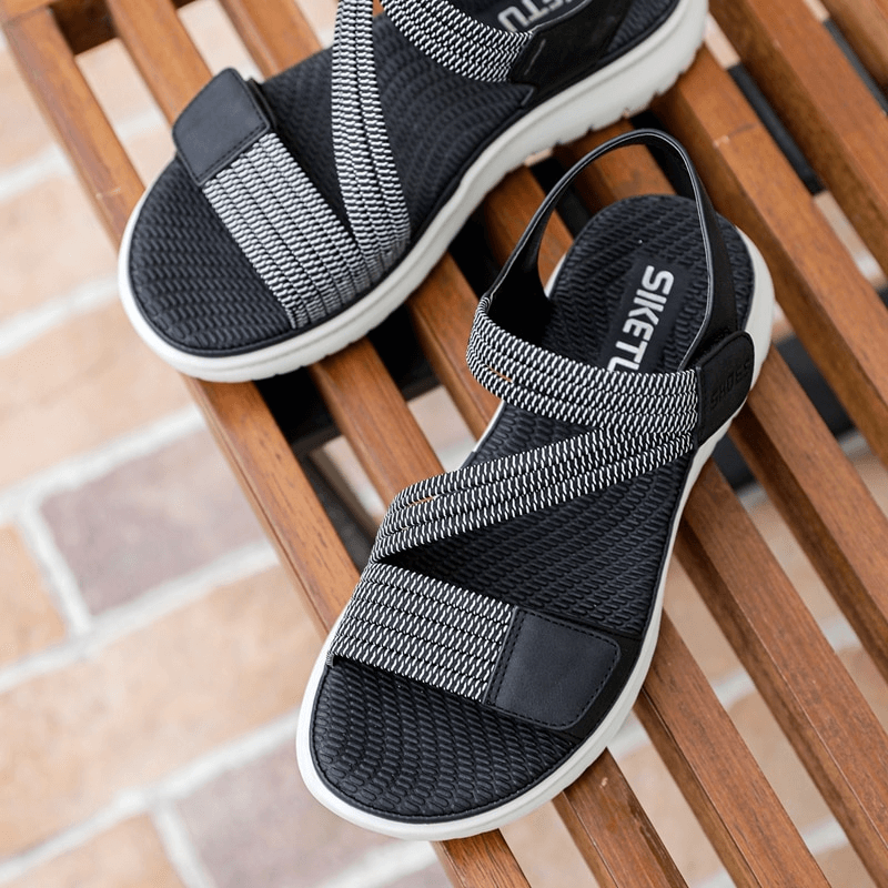 Sport Women's Soft Sandals with Velcro / Fashion Flat Female Shoes - SF0999