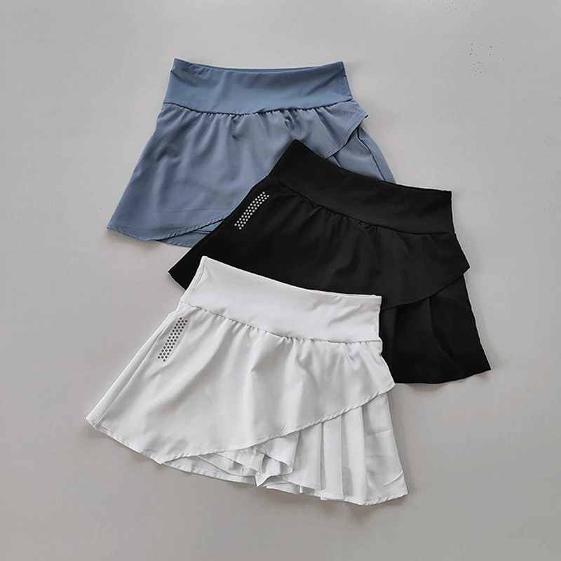 Sports Tennis Shorts-Skirt / Women's High Waisted Gym Short Skirt - SF0098