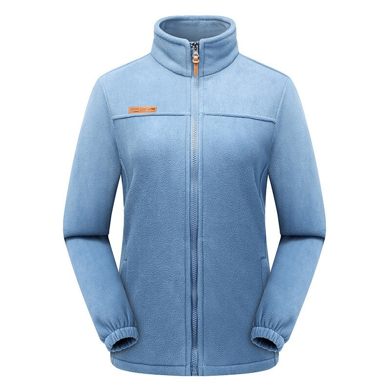 Sports Warm Women's Zipper Fleece Jacket with Pockets - SF0229