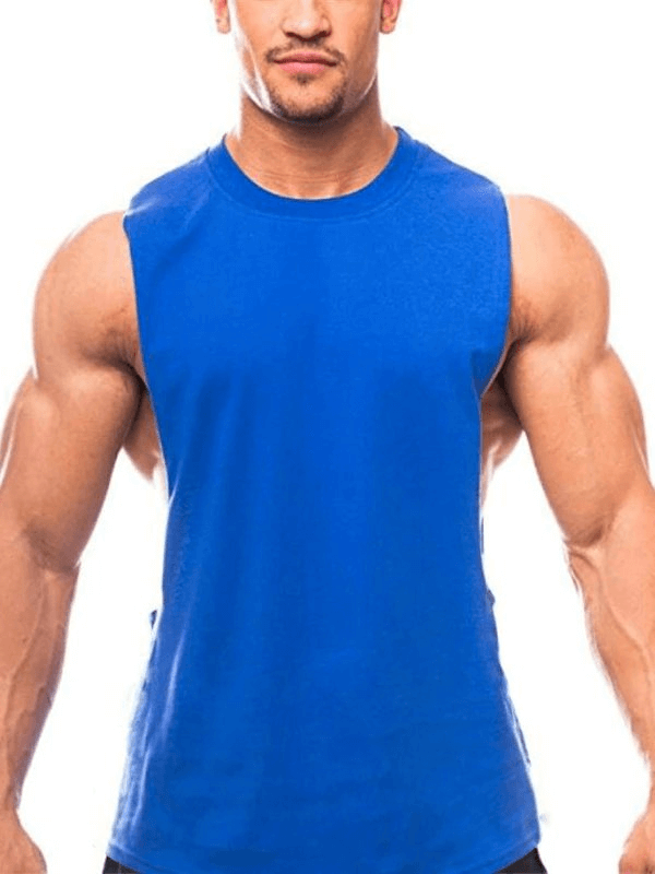 Sporty Quick-Drying Men's Tanks With Dropped Armholes - SF0332