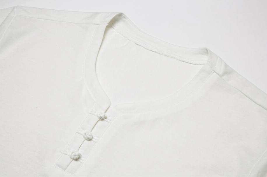 Stylish Cotton V-Neck Short Sleeves Lightweight T-Shirt for Men - SF1081
