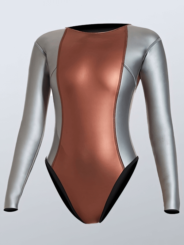 Stylish Elastic Long-Sleeve Women's Diving Wetsuits - SF0548