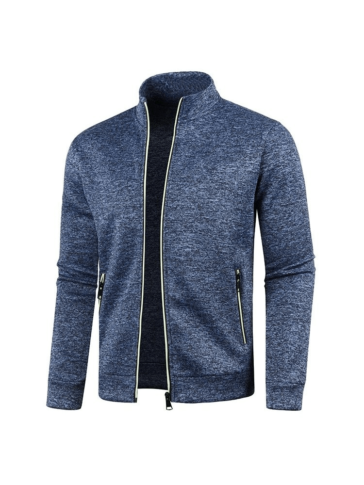 Stylish Men's Sweatshirts With Zippered Collar - SF0383