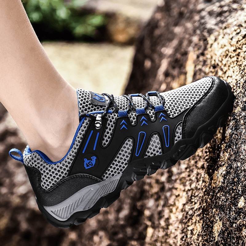 Stylish Mesh Breathable Training Sneakers with Anti-Slip Sole - SF0752
