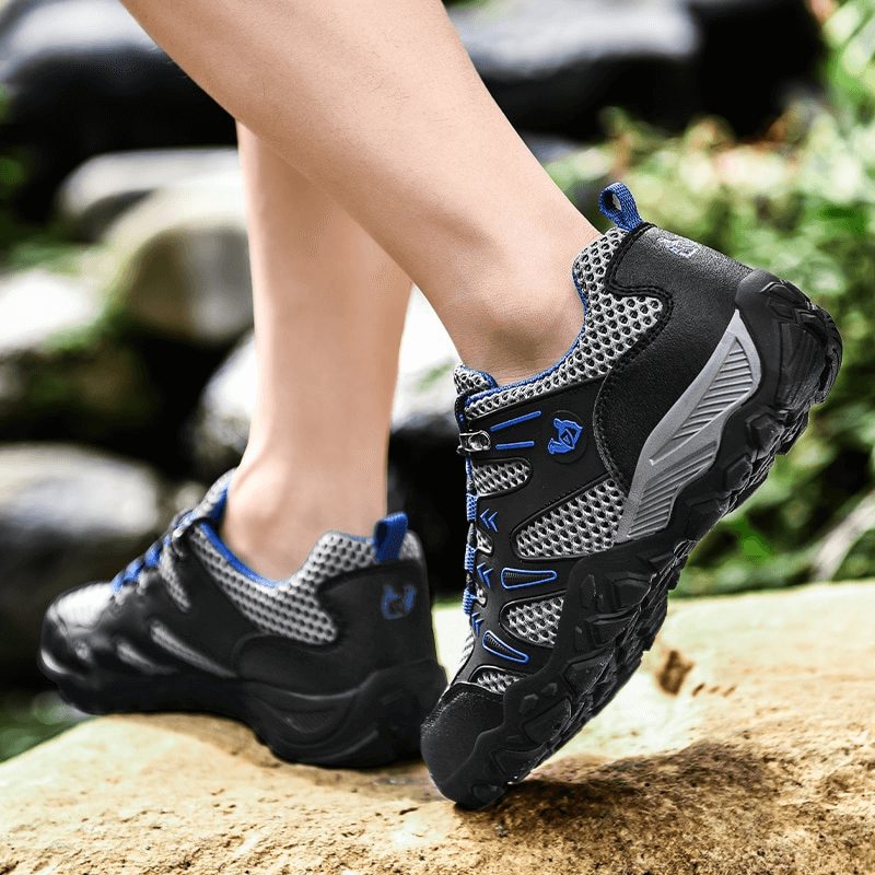 Stylish Mesh Breathable Training Sneakers with Anti-Slip Sole - SF0752