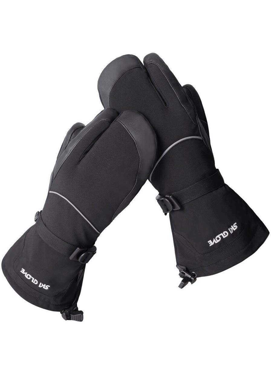Three-Fingers Snow Ski Mittens With Touchscreen Function - SF0613