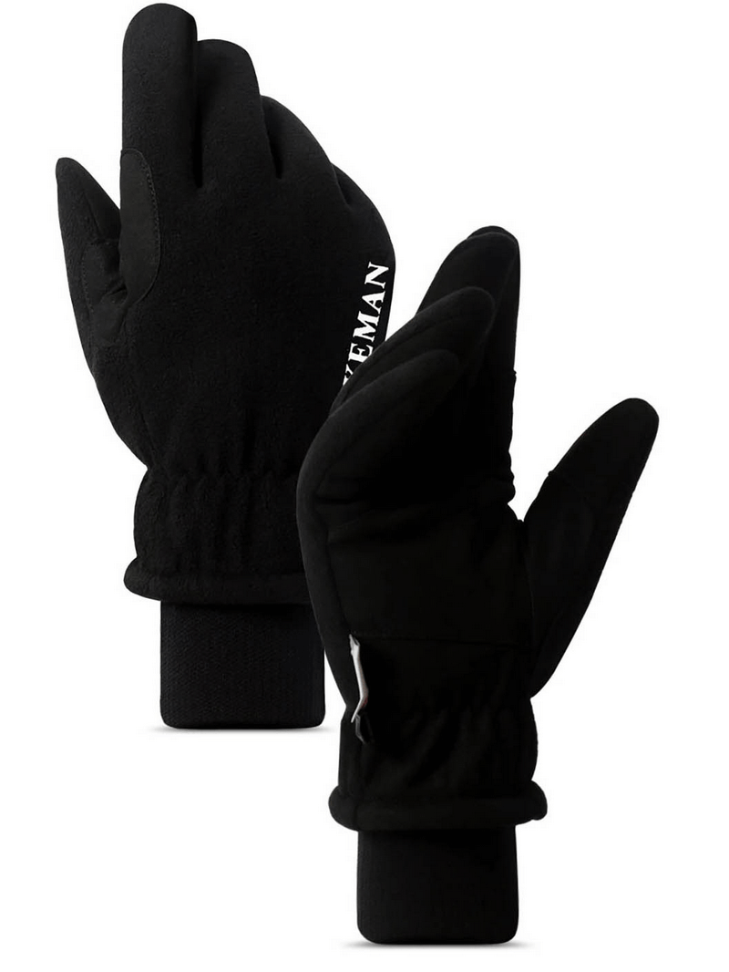 Touch Screen Anti-slip Fleece Outdoor Sports Gloves - SF0562
