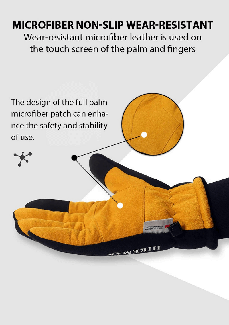 Touch Screen Anti-slip Fleece Outdoor Sports Gloves - SF0562