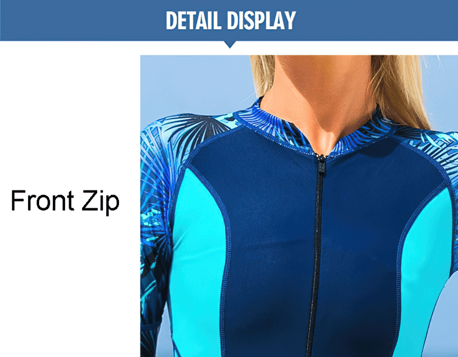 UPF 50+ Full Body Diving Wetsuit with Zipper Front and Hood - SF0428